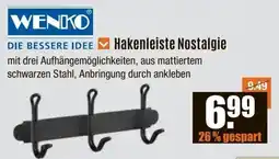 V Baumarkt WENKO Hakenleiste Nostalgie Angebot
