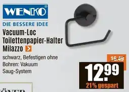 V Baumarkt WENKO Vacuum-Loc Toilettenpapier-Halter Milazzo Angebot