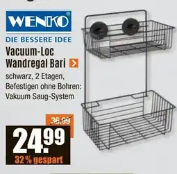 V Baumarkt WENKO Vacuum-Loc Wandregal Bari Angebot