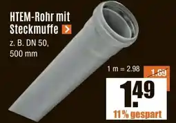 V Baumarkt SMARLEY HTEM-Rohr mit Steckmuffe Angebot