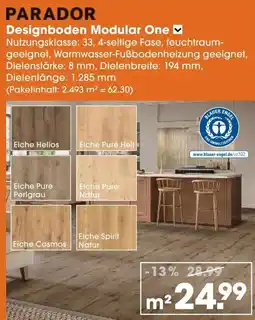 V Baumarkt PARADOR Designboden Modular One Angebot