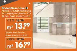 V Baumarkt Bodenfliese Lime Angebot