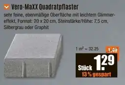 V Baumarkt Vero-MaxX Quadratpflaster Angebot