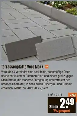 V Baumarkt Terrassenplatte Vero MaxX ^ Angebot