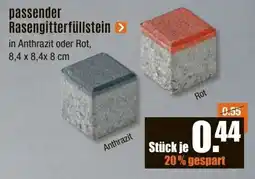 V Baumarkt passender Rasengitterfüllstein Angebot