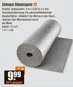 V Baumarkt Climapor Dämmtapete Angebot