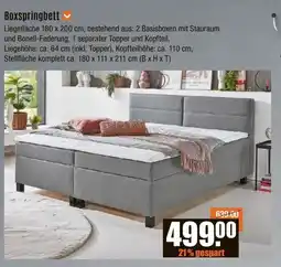 V Baumarkt Boxspringbett Angebot