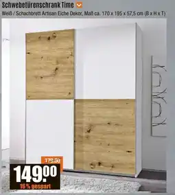 V Baumarkt Schwebetürenschrank Time Angebot