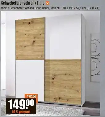 V Baumarkt Schwebetürenschrank Time Angebot