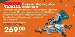 V Baumarkt Makita Kapp- und Gehrungssäge LS0815FLN Angebot