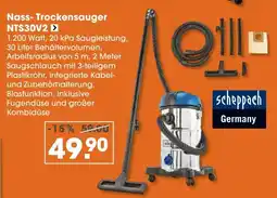 V Baumarkt scheppach Nass-Trockensauger NTS30V2 Angebot