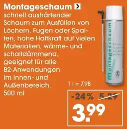 V Baumarkt Montageschaum Angebot