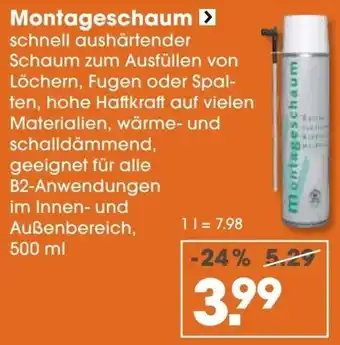 V Baumarkt Montageschaum Angebot