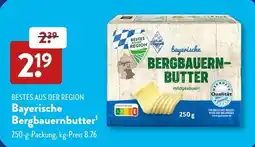 Aldi Süd BESTES AUS DER REGION Bayerische Bergbauernbutter Angebot