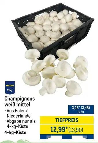 METRO METRO Chef Champignons weiß mittel Angebot