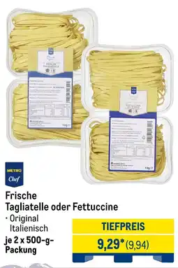 METRO METRO Chef Frische Tagliatelle oder Fettuccine Angebot
