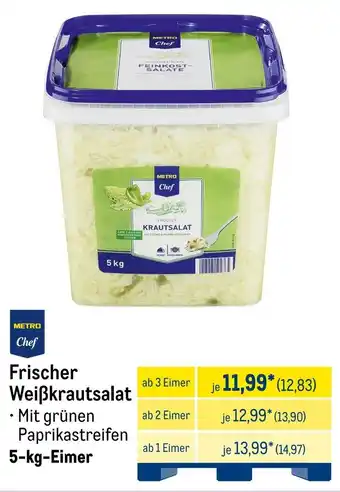 METRO METRO Chef Frischer Weiẞkrautsalat Angebot