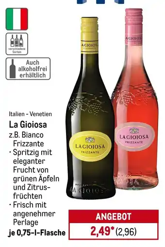 METRO La Gioiosa z.B. Bianco Frizzante Angebot