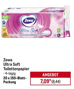 METRO Zewa Ultra Soft Toilettenpapier 20 x 150-Blatt- Packung Angebot