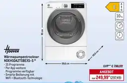 METRO Hoover Wärmepumpentrockner NDEH10A2TSBEXS-S Angebot