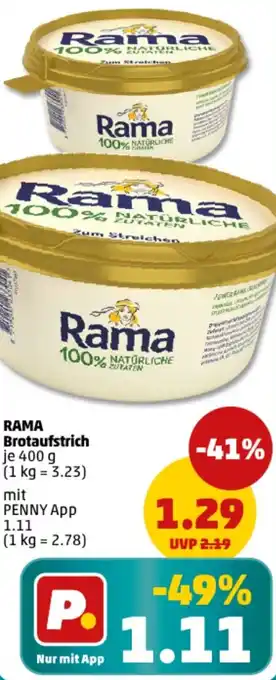 PENNY RAMA Brotaufstrich Angebot