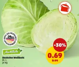 PENNY Marktliebe Deutscher Weiẞkohl Angebot