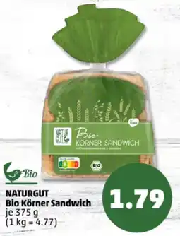 PENNY Bio NATURGUT Bio Körner Sandwich Angebot