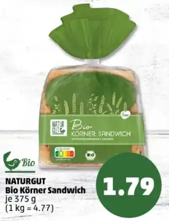 PENNY Bio NATURGUT Bio Körner Sandwich Angebot