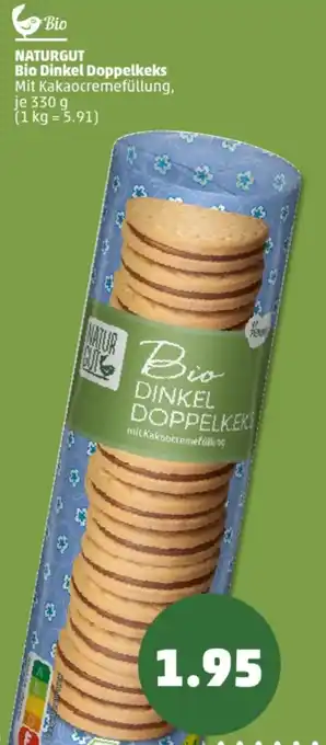 PENNY NATURGUT Bio Dinkel Doppelkeks Angebot