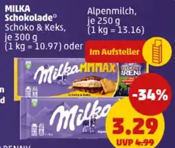 PENNY MILKA Schokolade Angebot