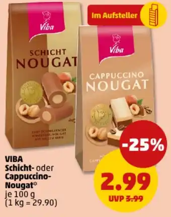 PENNY VIBA Schicht- oder Cappuccino- Nougat Angebot