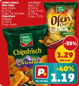 PENNY FUNNY-FRISCH Ofen Chips oder Chipsfrisch Angebot