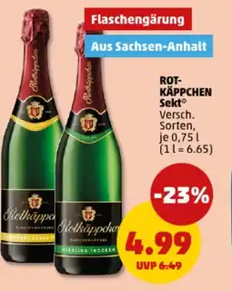 PENNY ROT- KÄPPCHEN Sekt Angebot