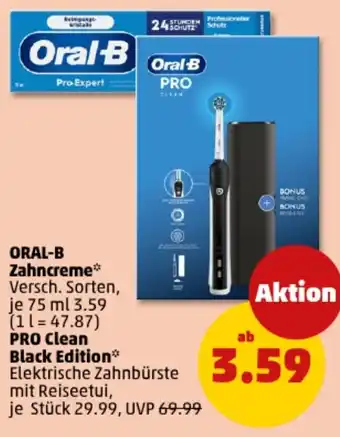 PENNY ORAL-B Zahncreme PRO CLEAN Black Edition Angebot