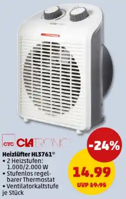 PENNY CLATRONIC Heizlüfter HL3761 Angebot