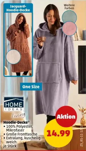 PENNY HOME IDEAS Hoodie-Decke Angebot