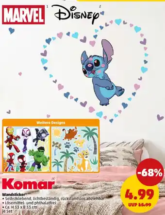 PENNY Komar Wandsticker Angebot