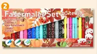 PENNY 40-teiliges Fasermaler-Set Angebot