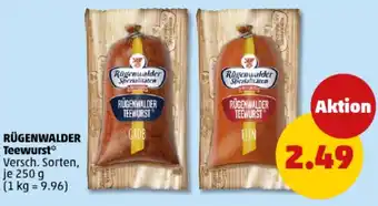 PENNY RÜGENWALDER Teewurst Angebot