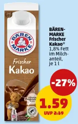 PENNY BÄREN- MARKE Frischer Kakao Angebot