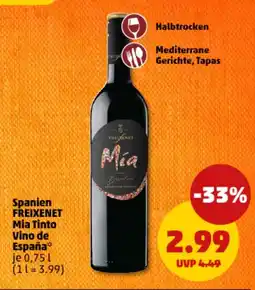 PENNY Spanien FREIXENET Mia Tinto Vino de España Angebot