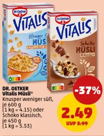 PENNY DR. OETKER Vitalis Müsli Angebot