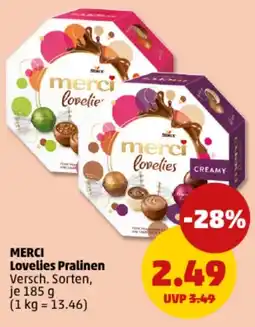 PENNY MERCI Lovelies Pralinen Angebot