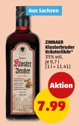 PENNY ZINNAER Klosterbruder Kräuterlikör Angebot