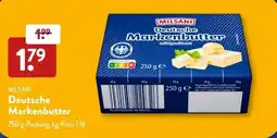 Aldi Süd MILSANI Deutsche Markenbutter Angebot