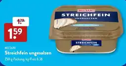 Aldi Süd MILSANI Streichfein ungesalzen Angebot
