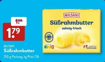 Aldi Süd MILSANI Süßrahmbutter Angebot