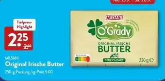 Aldi Süd MILSANI Original Irische Butter Angebot