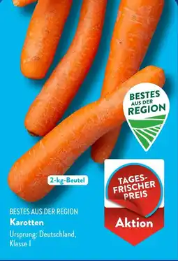 Aldi Süd BESTES AUS DER REGION Karotten Angebot