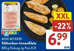 Aldi Süd MEINE METZGEREI Hähnchen-Innenfilets Angebot